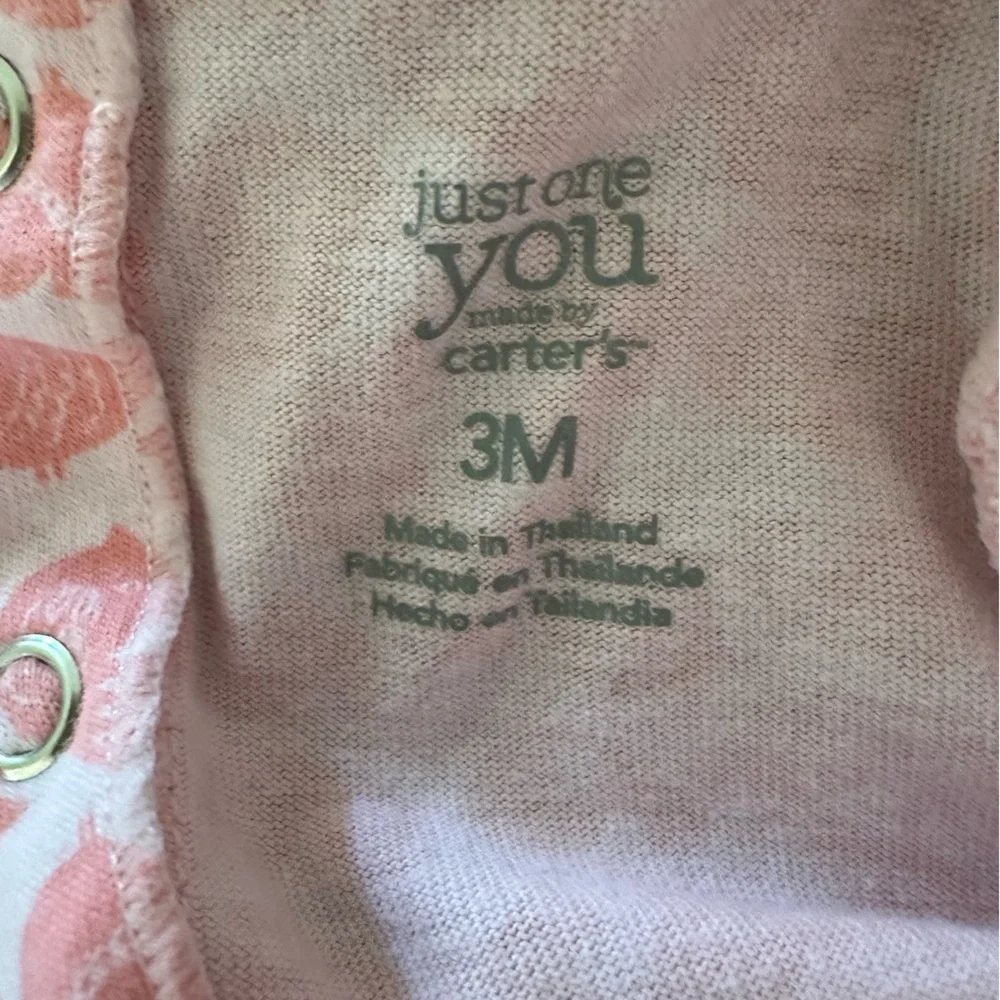 💓 CARTER’S matching set girls size 3 months cardigan shirt pants baby girl